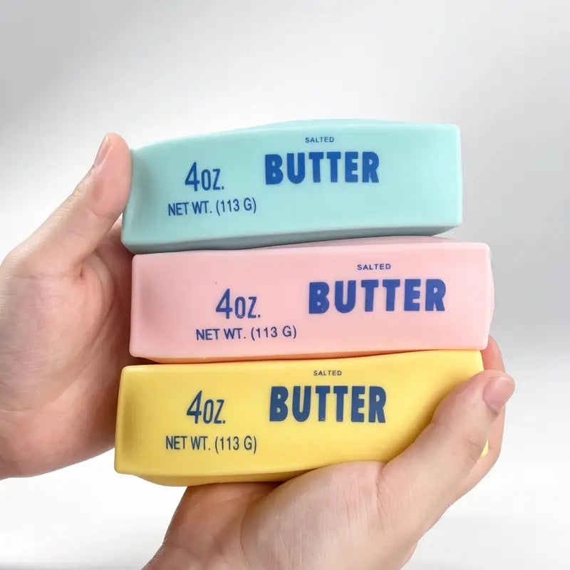 Ultra-Tactile Crunchy Squishy Butter Stress Relief Block