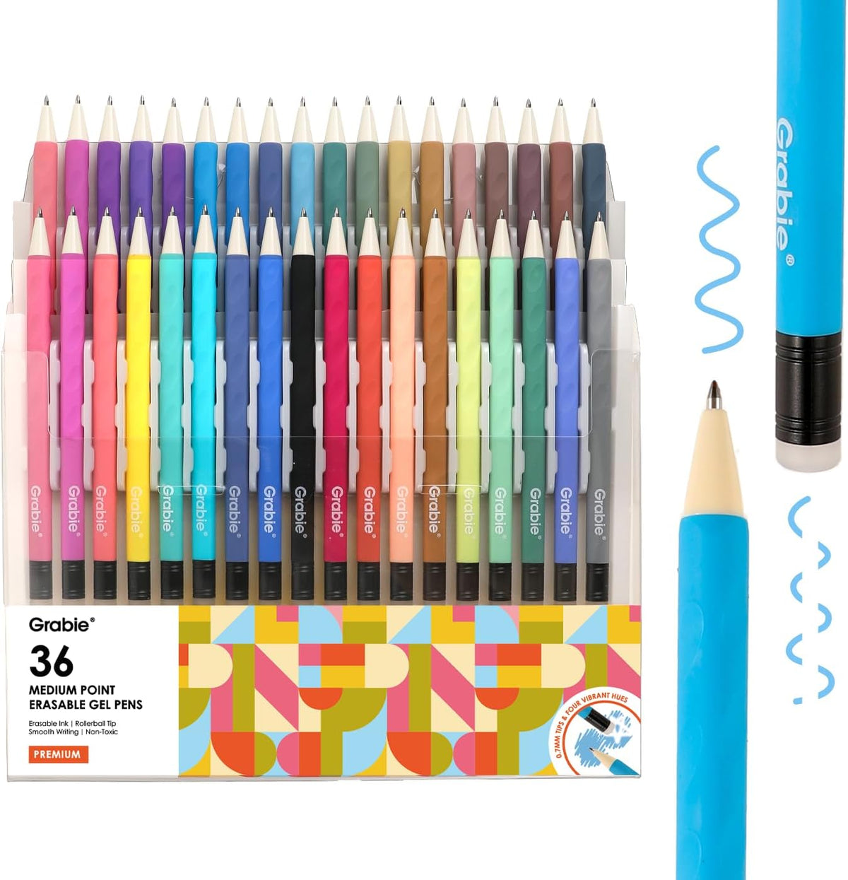 Write, Erase & Rewrite Effortlessly with 0.6mm Erasable Gel Pens