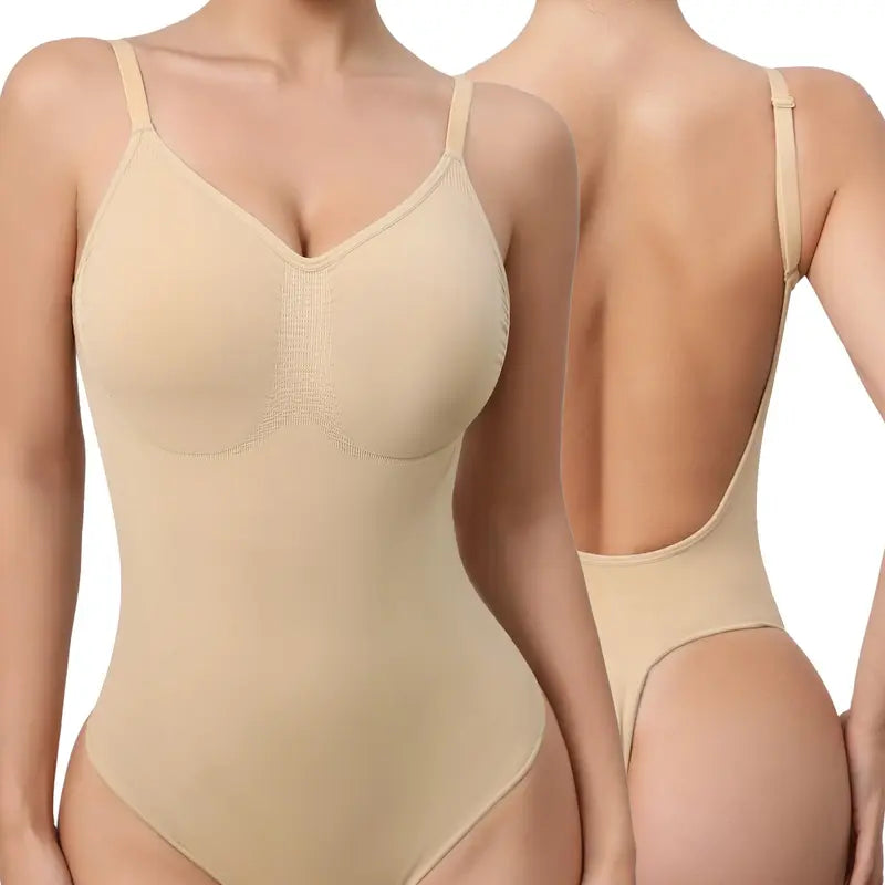 Invisible Backless Body Shaper – Instant Tummy Control Bodysuit