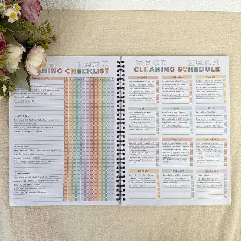 ADHD Cleaning Planner for Adults Daily Weekly Monthly Schedule