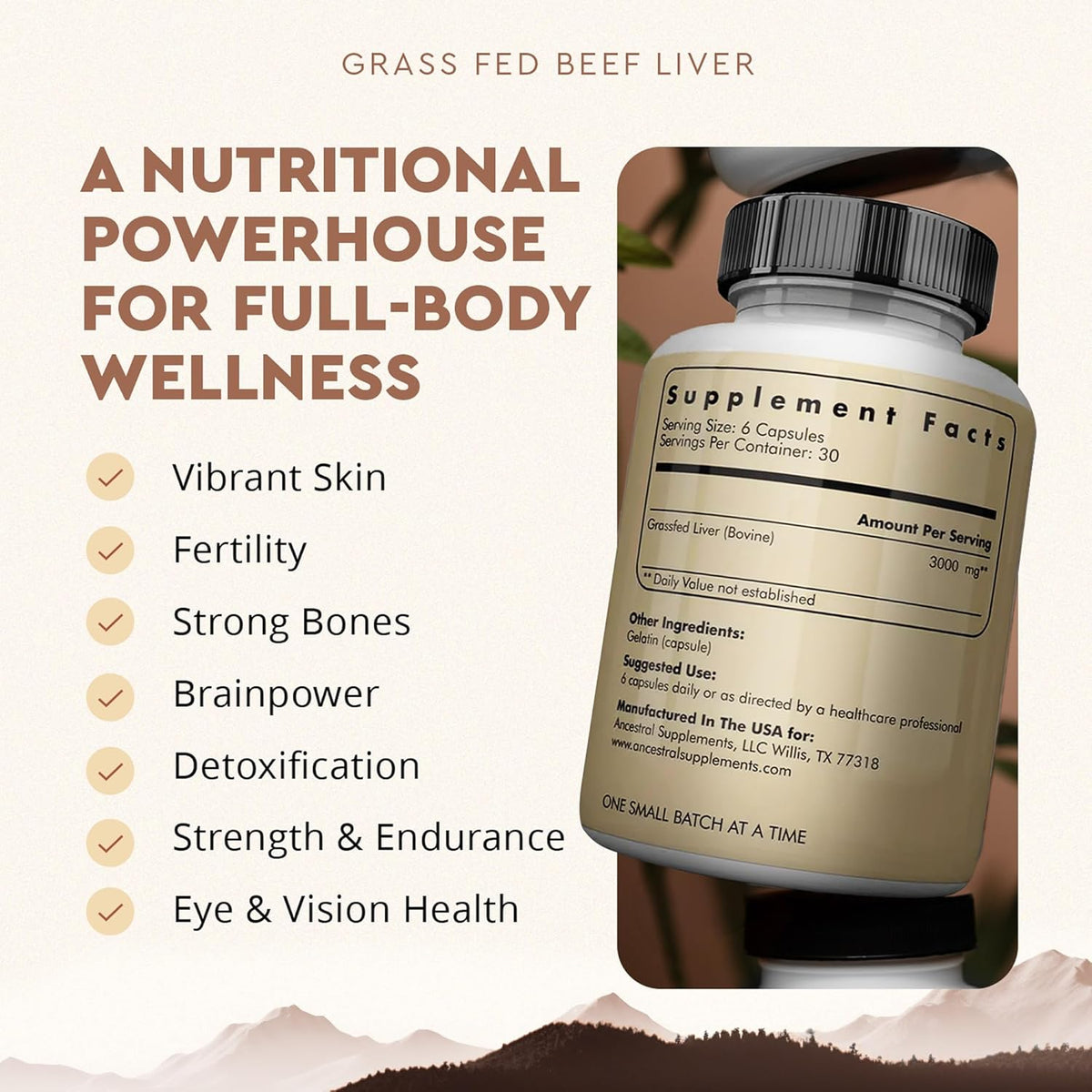 Reclaim Your Primal Energy With Grass Fed Beef Liver Capsules