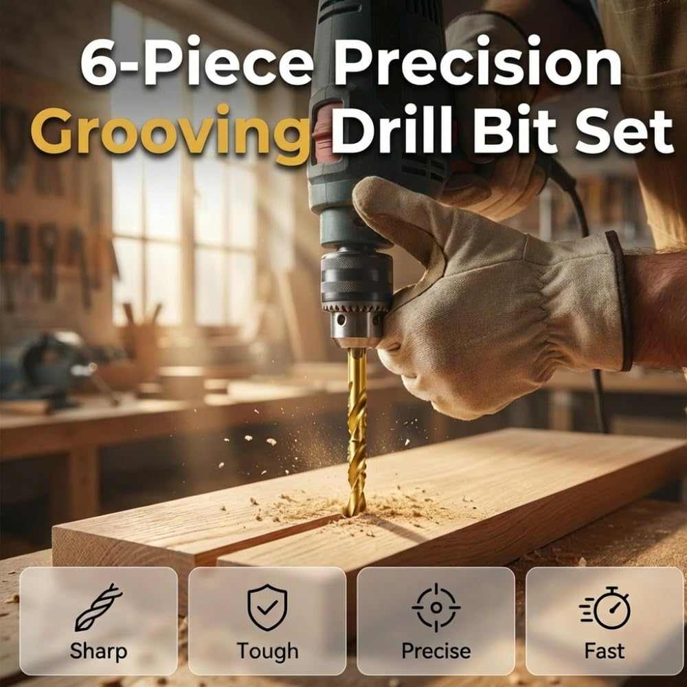 Titanium Drill Saw Bits Set – Drill, Cut & Side-Groove Instantly