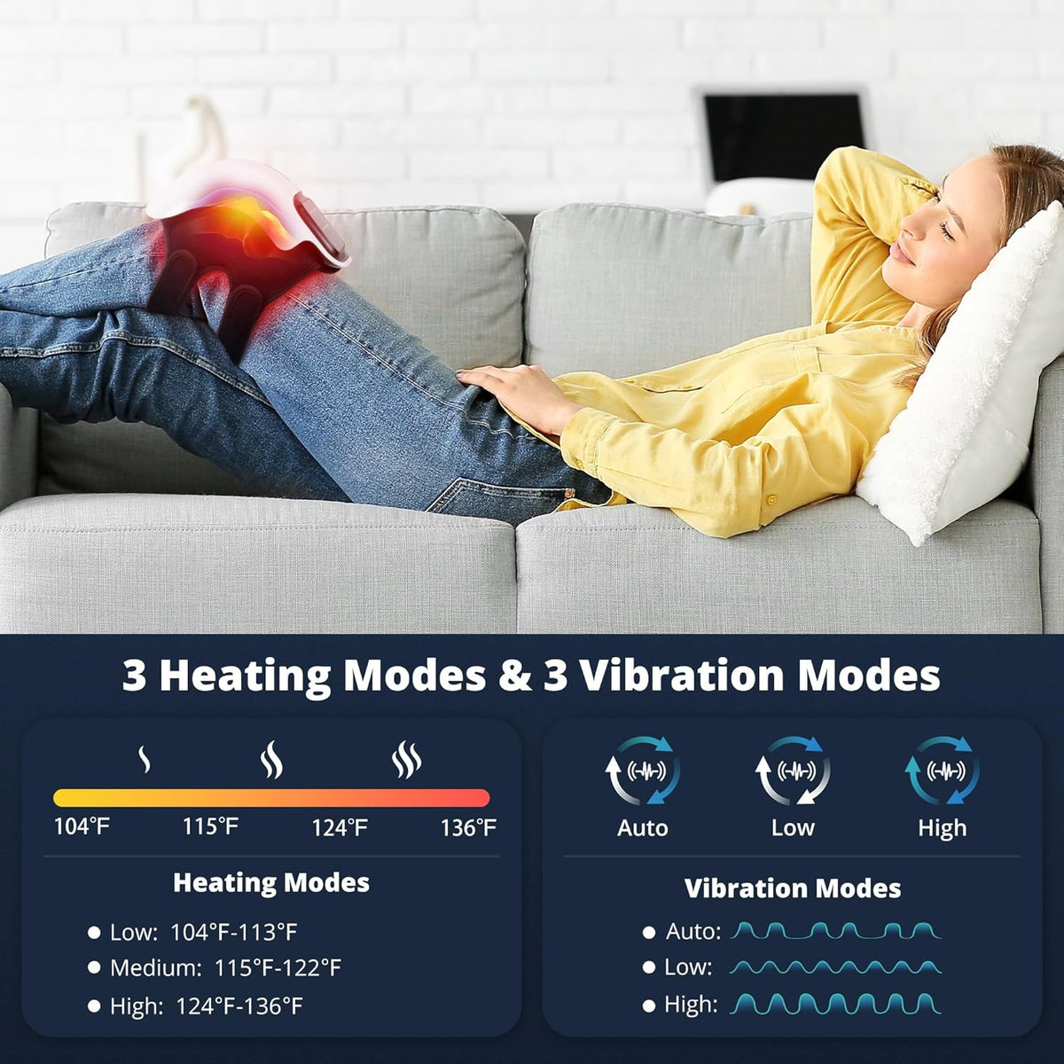 Professional Knee Therapy At Home β The Smart Heat & Vibration Massager For Instant Joint Relief. π¦΅π₯