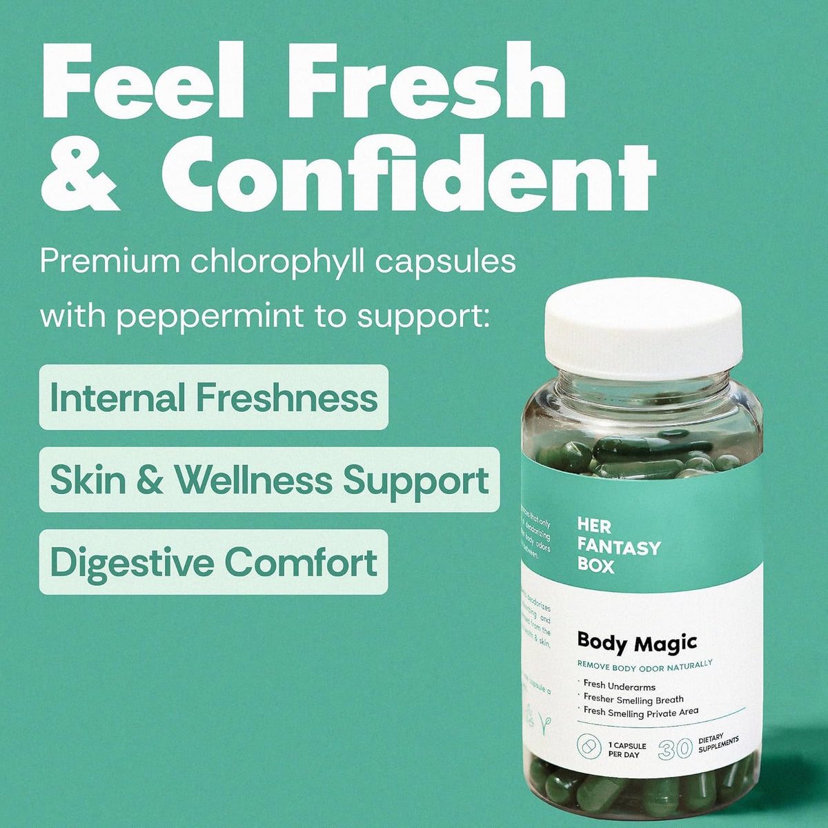 Total Body Deodorant from Within – Freshness in Every Fiber.