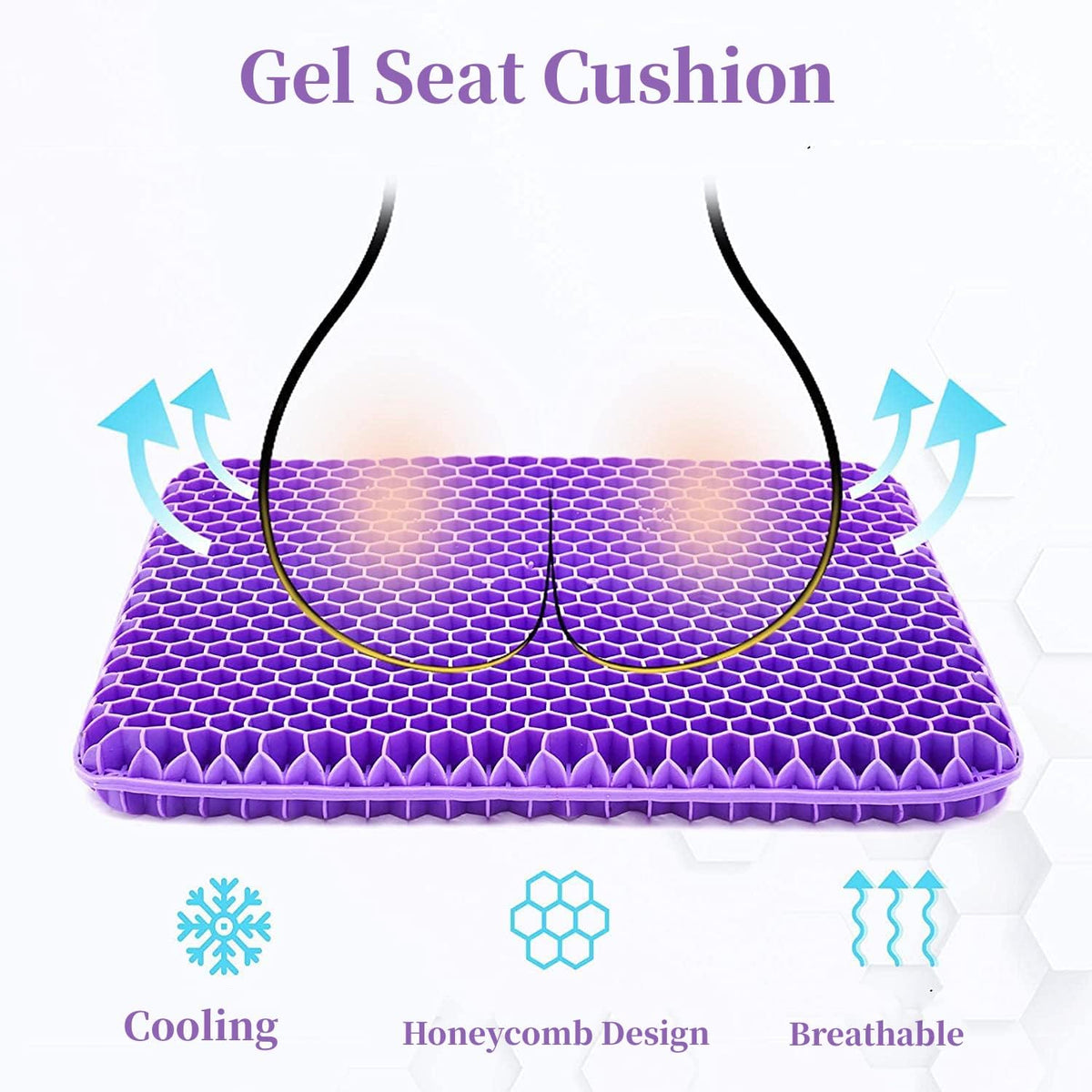 Sit Longer, Pain-Free — The Ultimate Double-Thick Gel Relief