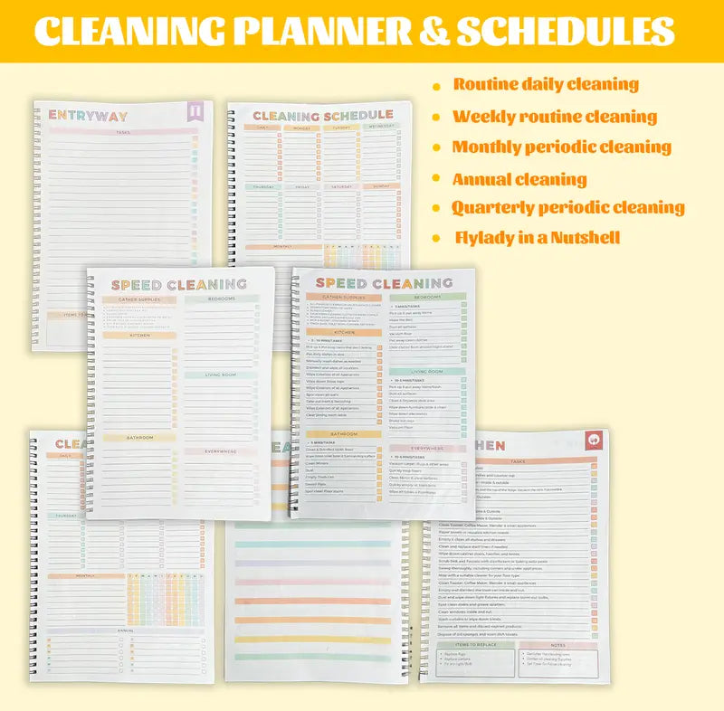 ADHD Cleaning Planner for Adults Daily Weekly Monthly Schedule