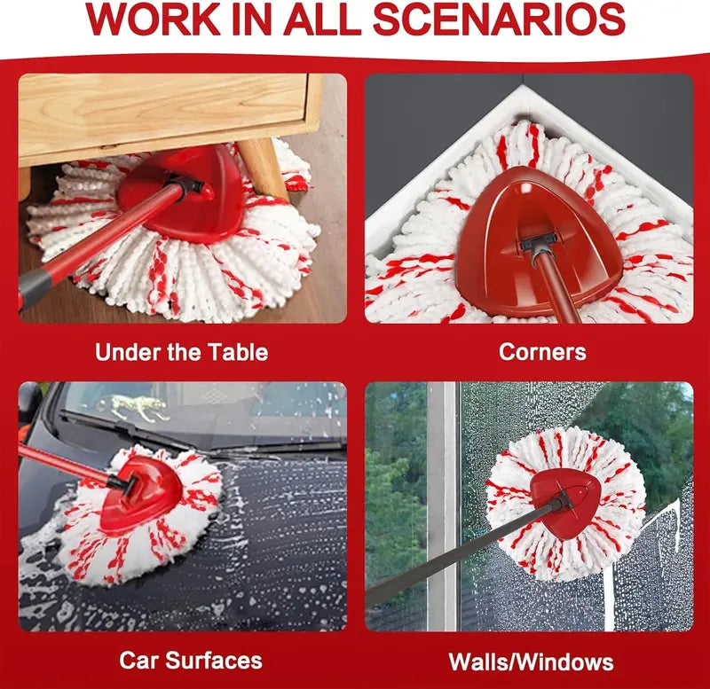 ๐ BUY 1 GET 1 FREE - Deep-Cleaning Microfiber Spin Mop Head Replacements