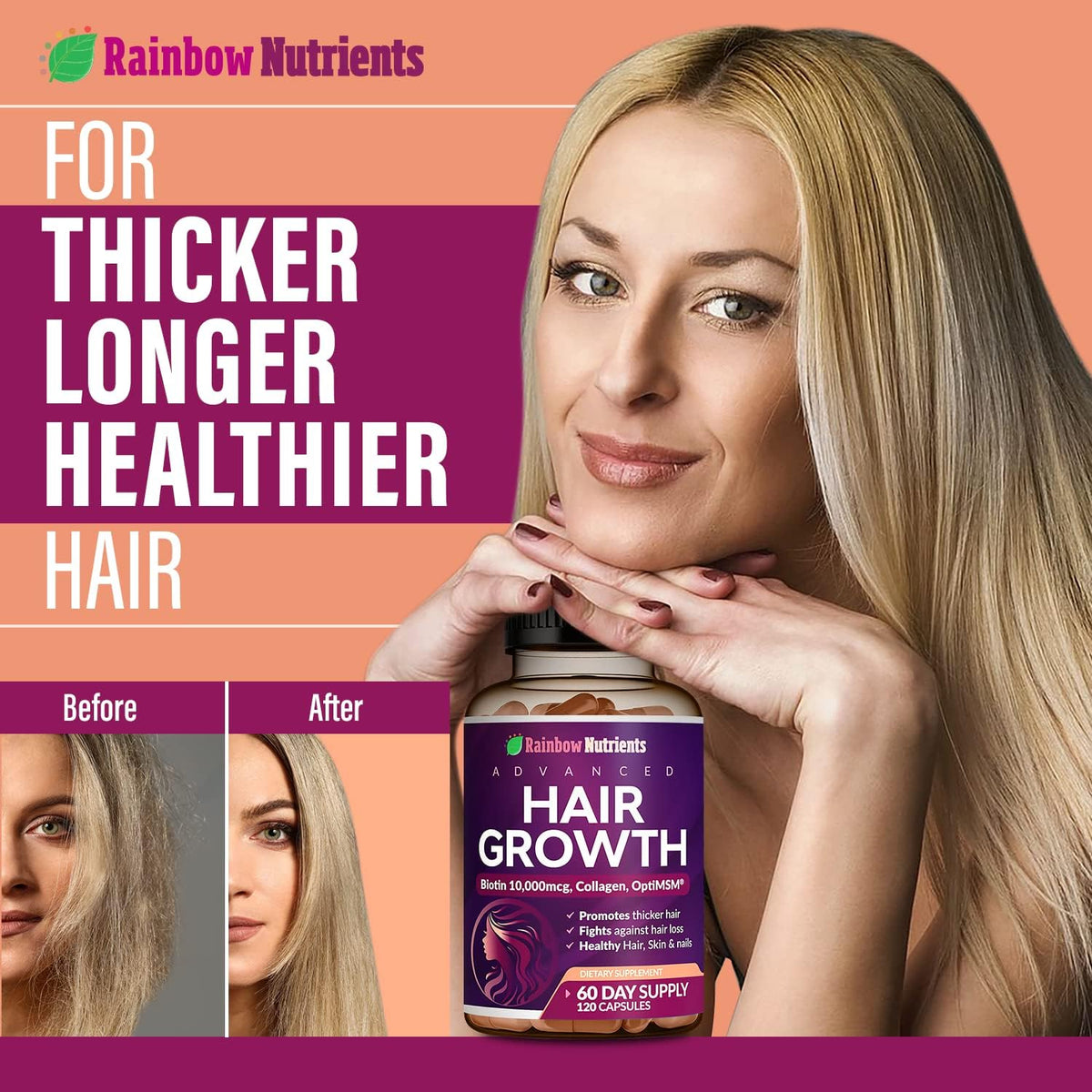 Thicker Hair. Stronger Roots. Total Confidence