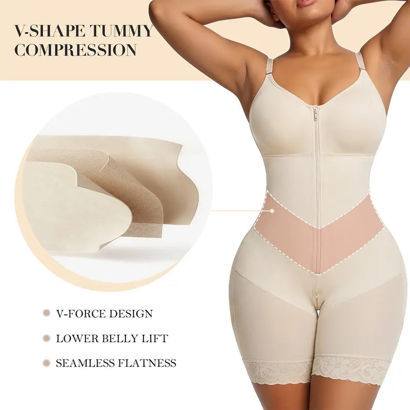 V-Shaped Hourglass Body Shaper – Instant Tummy Control & Butt Lifter