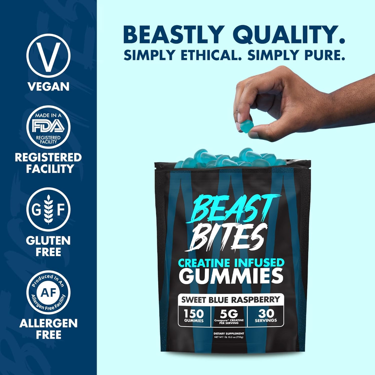 The Ultimate Muscle Fuel: 5g Pure Creatine Monohydrate Gummies