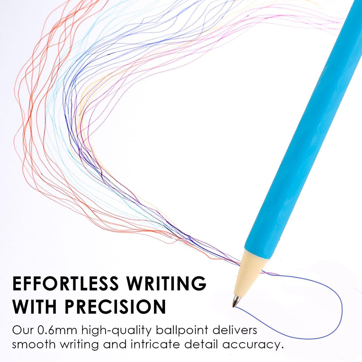 Write, Erase & Rewrite Effortlessly with 0.6mm Erasable Gel Pens