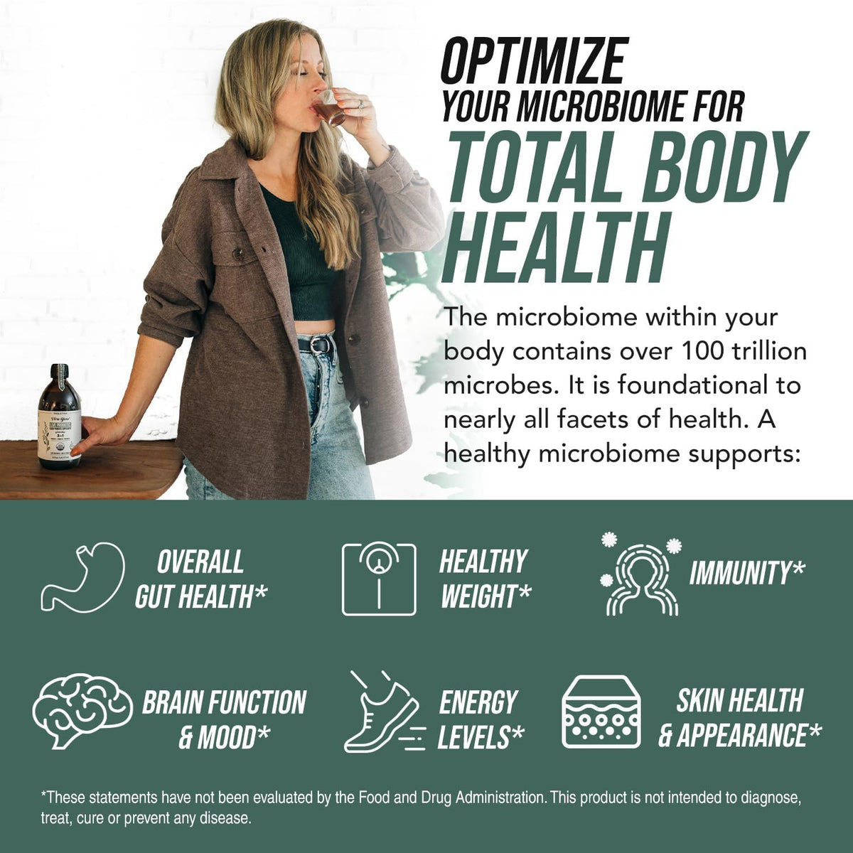 3-in-1 Complete Gut Bio-Ecosystem: Prebiotic, Probiotic & Postbiotic Liquid
