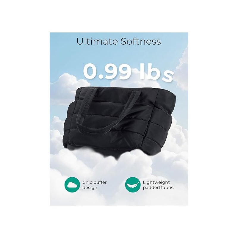 Ultra-Lightweight Padded Tote: Featherlight Comfort, Maximum Space