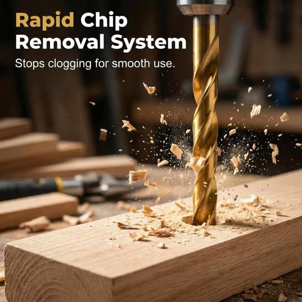 Titanium Drill Saw Bits Set – Drill, Cut & Side-Groove Instantly