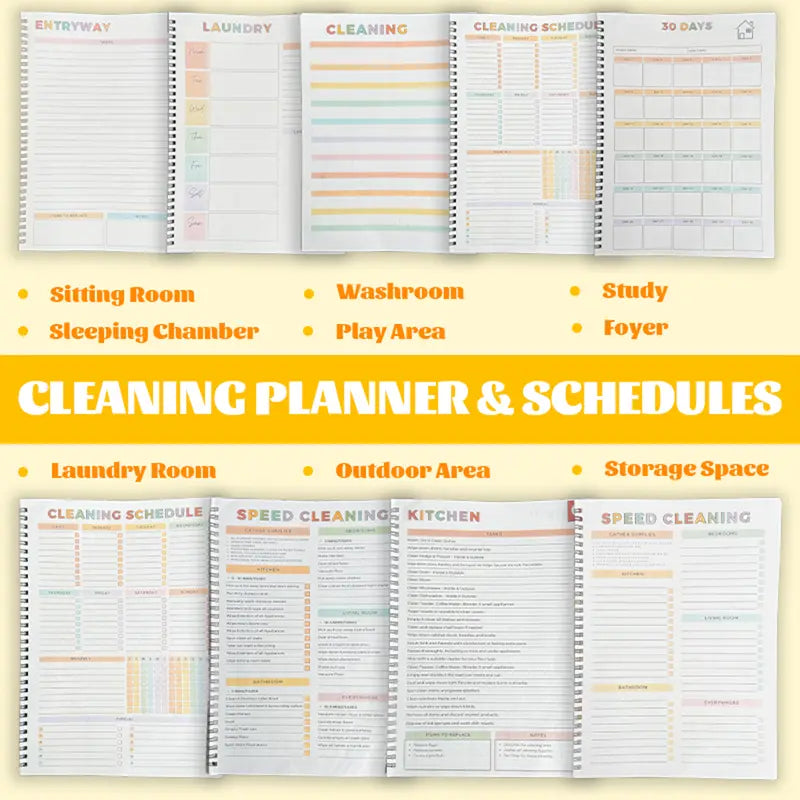 ADHD Cleaning Planner for Adults Daily Weekly Monthly Schedule