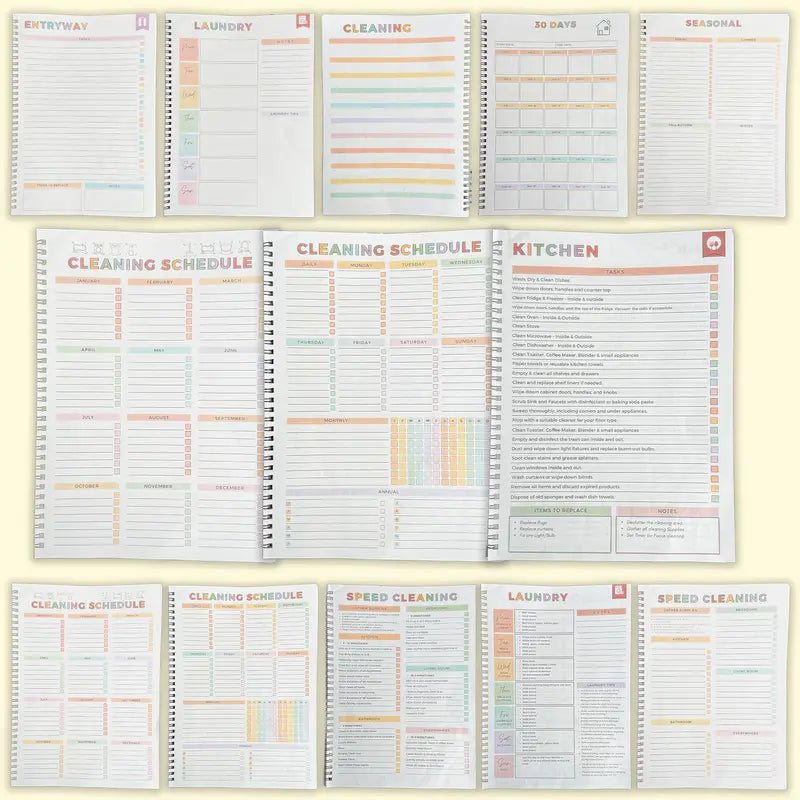 ADHD Cleaning Planner for Adults Daily Weekly Monthly Schedule