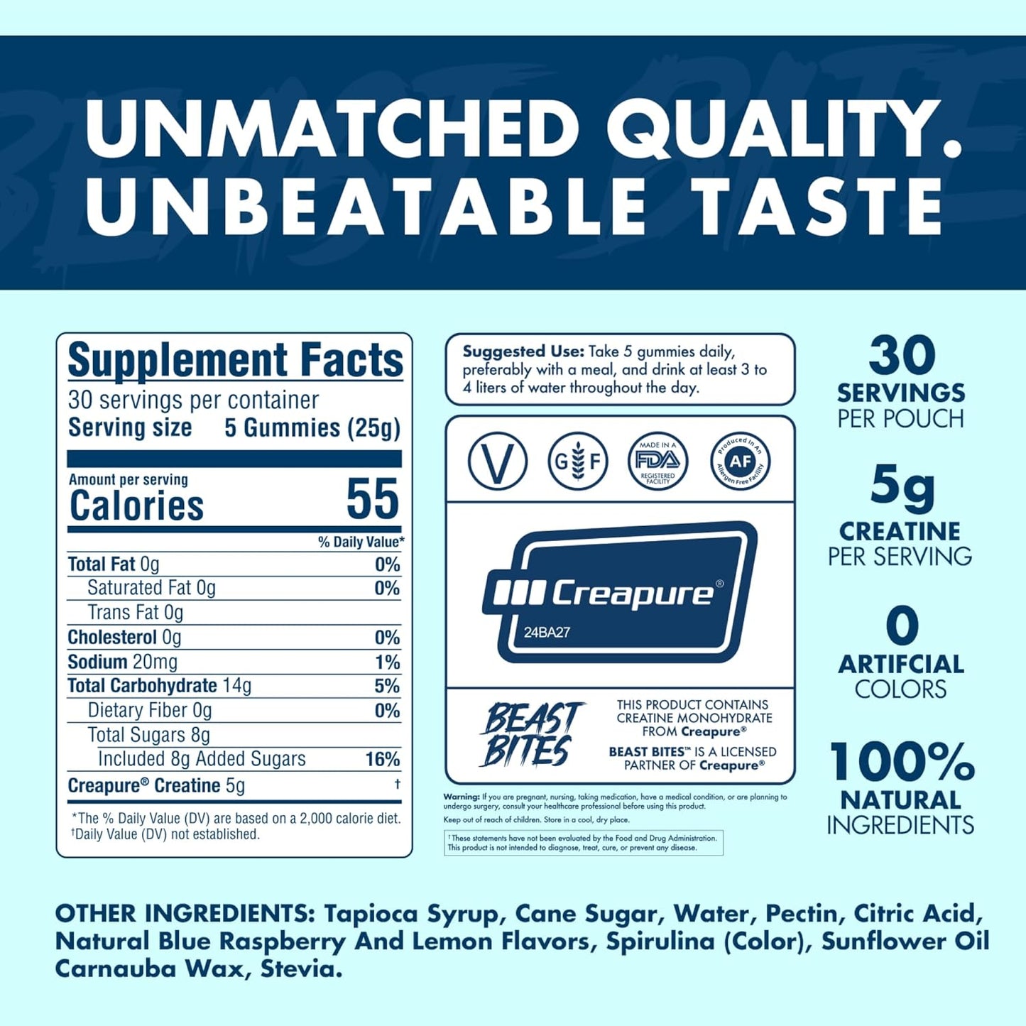The Ultimate Muscle Fuel: 5g Pure Creatine Monohydrate Gummies
