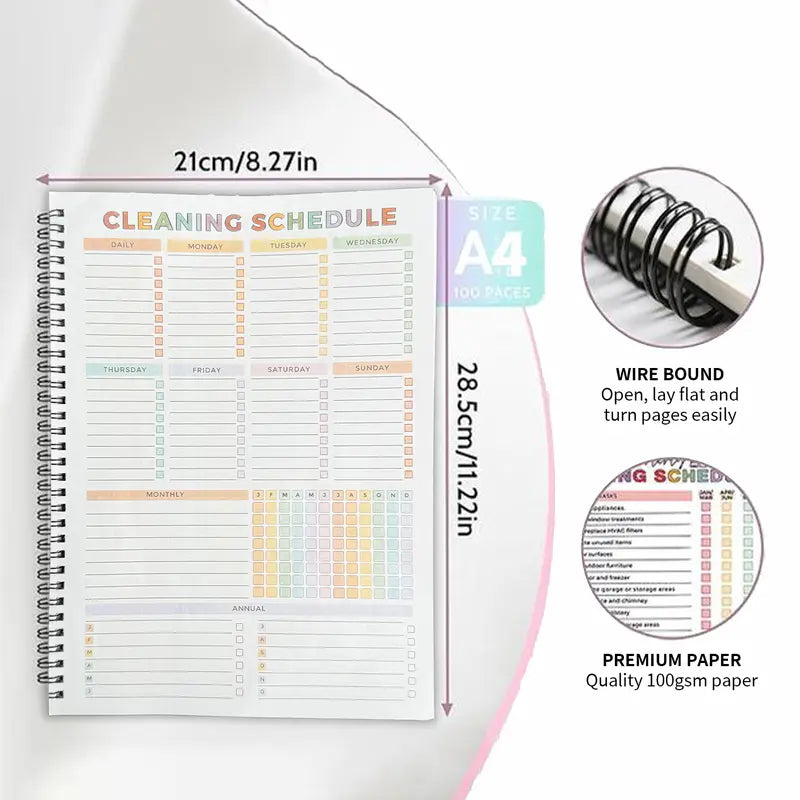 ADHD Cleaning Planner for Adults Daily Weekly Monthly Schedule