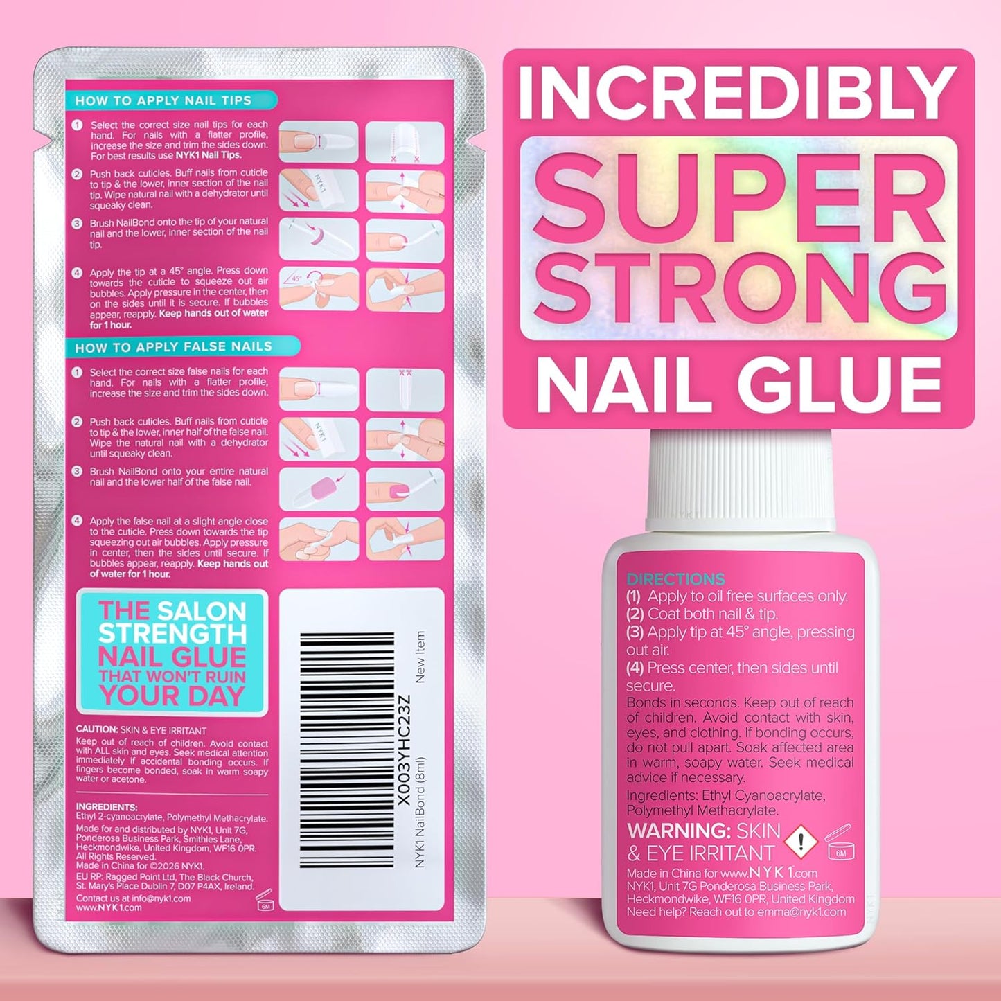 Achieve Professional Salon Hold With NYK1 Super Strong Nail Glue