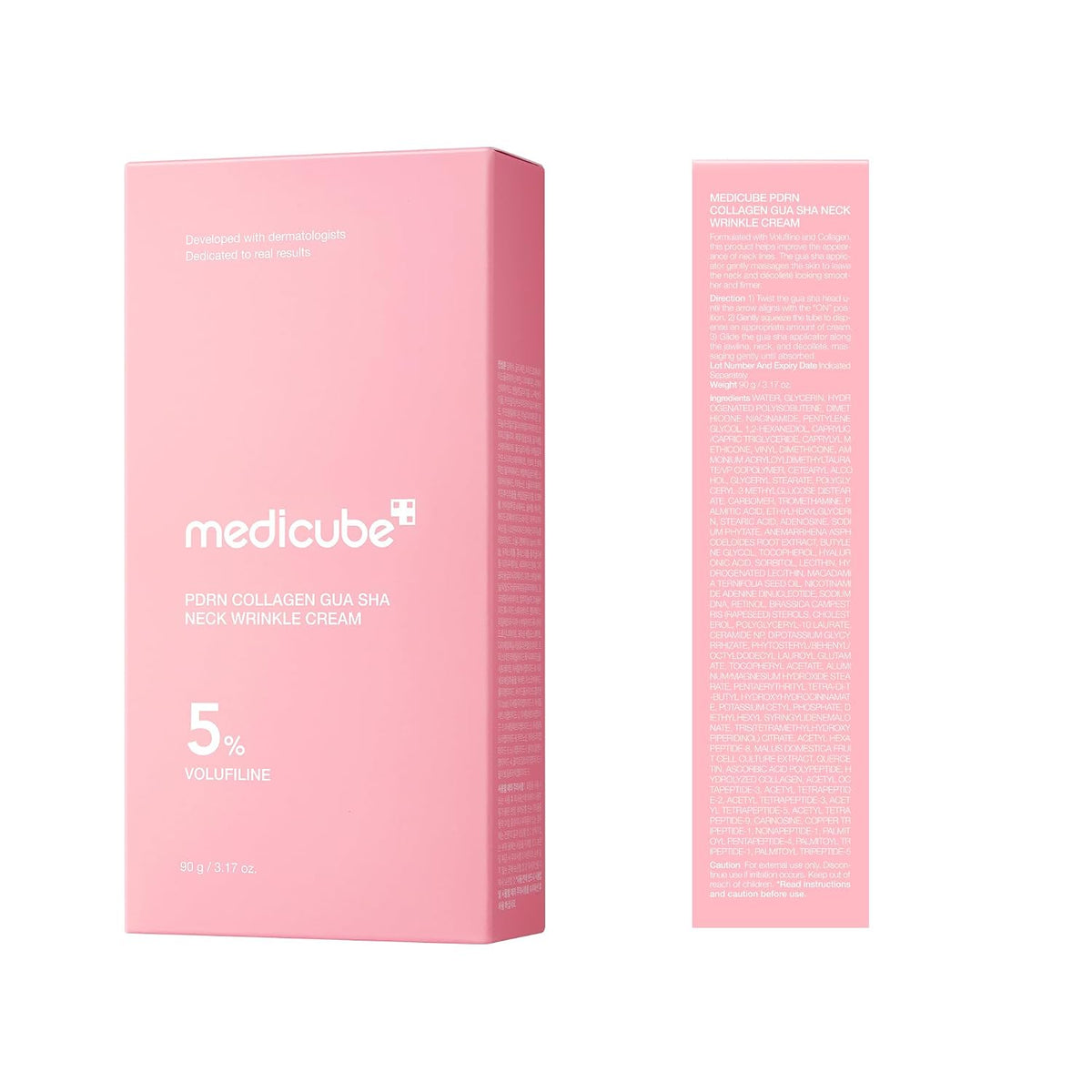Smooth, Firm & Sculpt: PDRN Collagen Neck Cream with Built-in Gua Sha