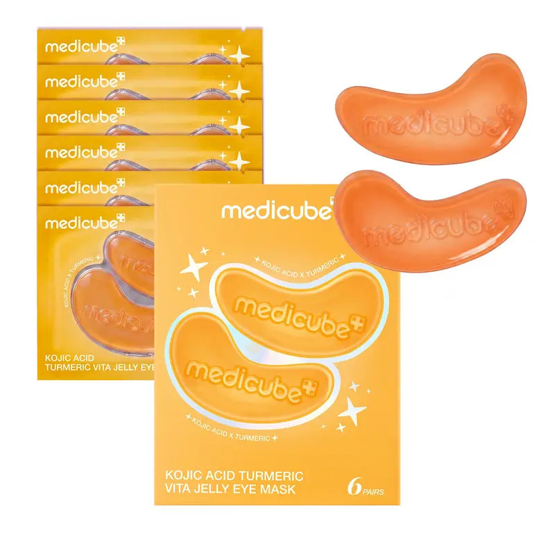 Kojic Acid & Turmeric Vita Jelly Eye Patch for Dark Circles & Depuffing | 2 Pack per Set
