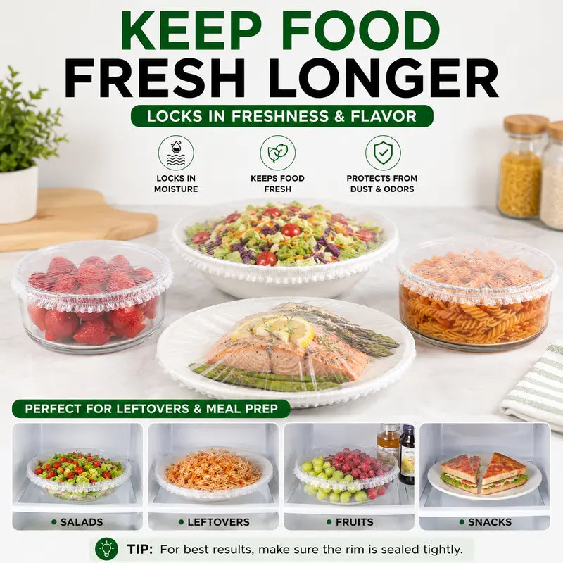Instant Elastic Stretch Food Covers for Fresh Storage | Buy one, get two free