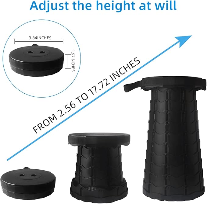 Ultra-Light Retractable Stool: Instant Seating Anywhere You Go