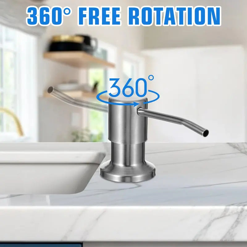 Never Refill Soap Again: Kitchen Sink Soap Dispenser Kit with Extension Tube