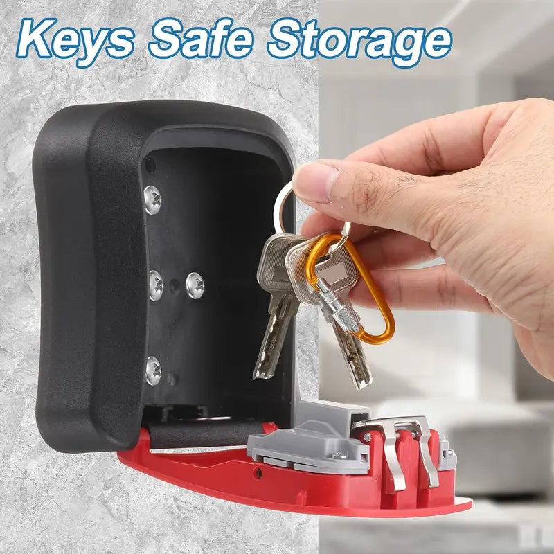 4-Digit Combination Wall-Mount Key Lock Box for Maximum Outdoor Security