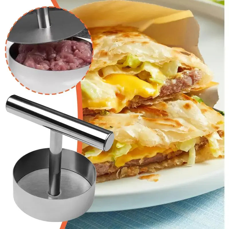 Craft Perfect Round Burger Patties Effortlessly in Seconds