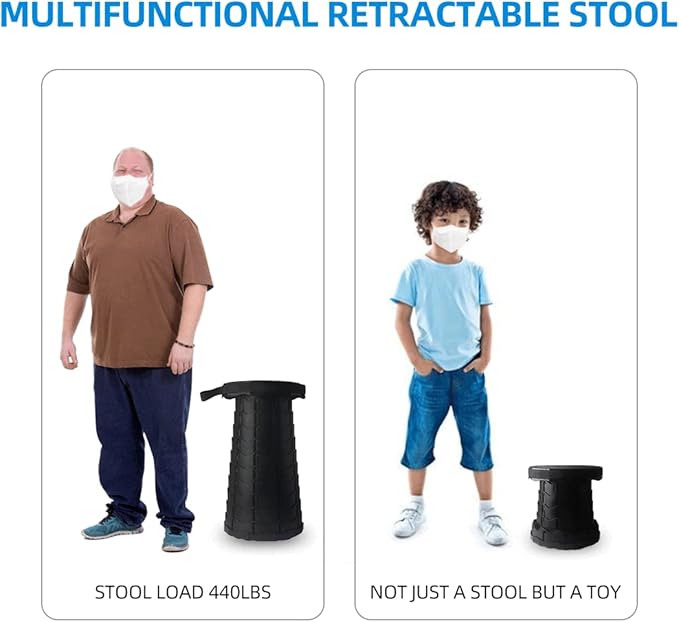 Ultra-Light Retractable Stool: Instant Seating Anywhere You Go