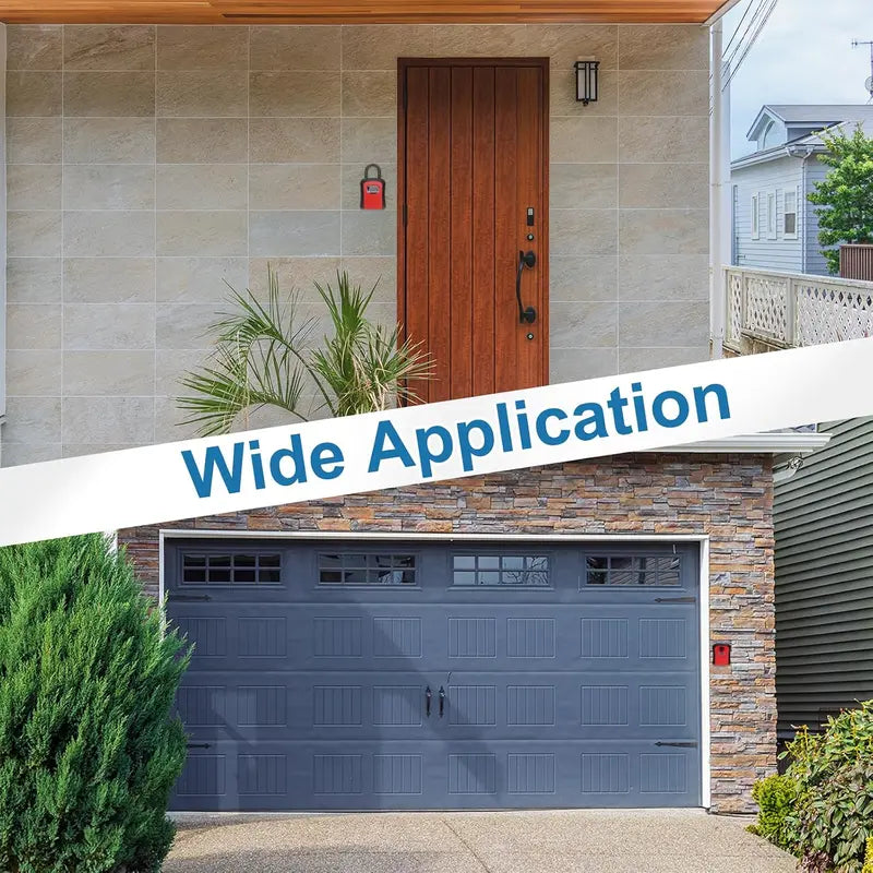 4-Digit Combination Wall-Mount Key Lock Box for Maximum Outdoor Security
