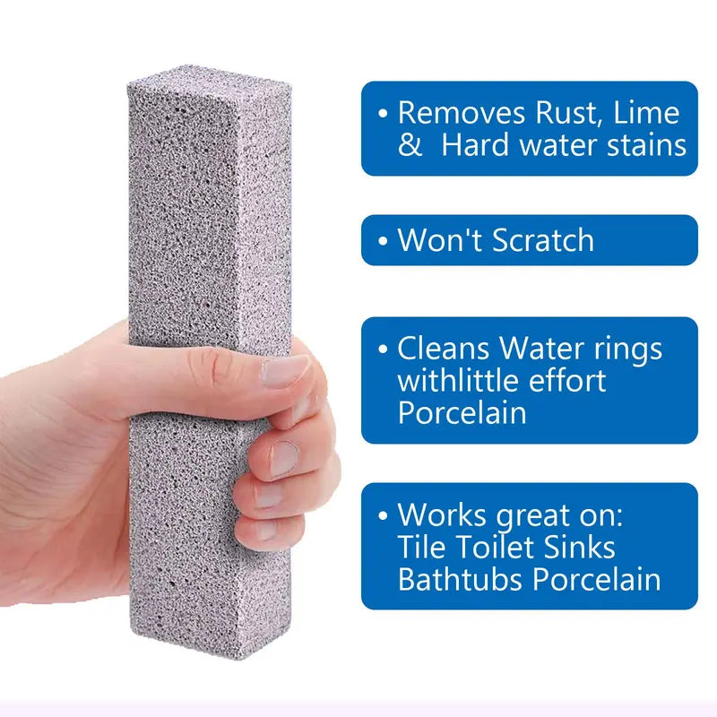 High-Density Pumice Stone Cleaning Block for Tough Stains & Scale