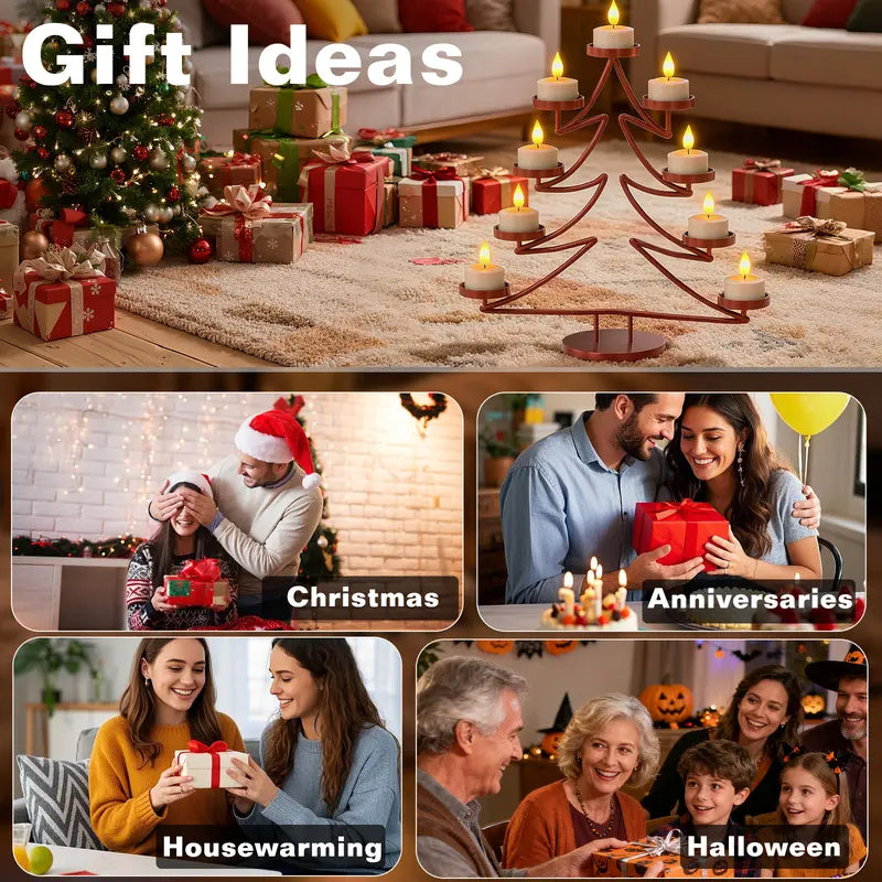 Realistic Rechargeable Flameless Tea Light Candles