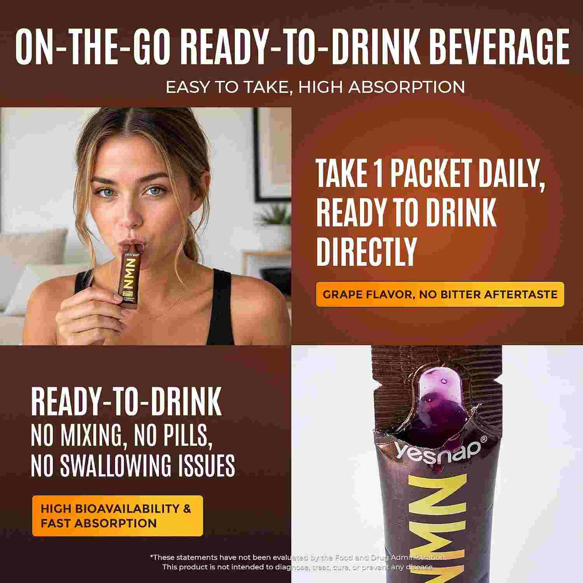 Ultimate NMN Liquid NAD+ Booster For Cellular Energy