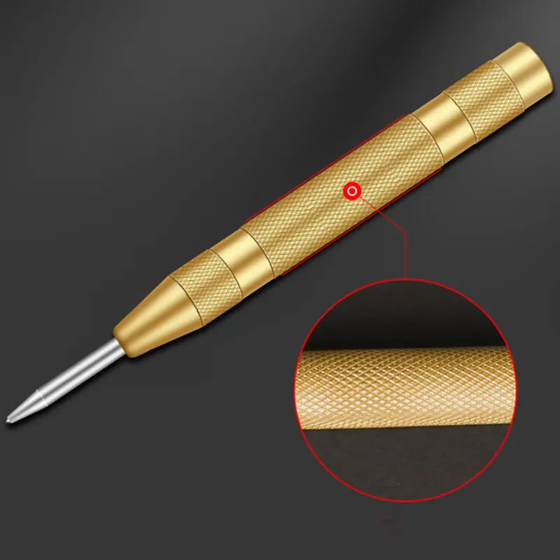 Automatic Center Punch Tool with Cushioned Cap for Precision Drilling | Buy 1 Get 1 Free