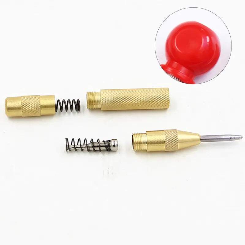 Automatic Center Punch Tool with Cushioned Cap for Precision Drilling | Buy 1 Get 1 Free