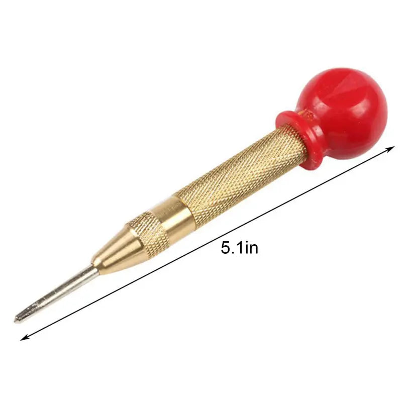 Automatic Center Punch Tool with Cushioned Cap for Precision Drilling | Buy 1 Get 1 Free