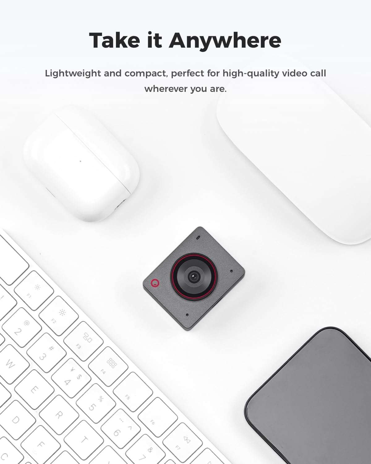 4K AI Auto-Framing Streaming Webcam for Professional Video & Content Creation