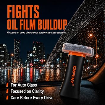 Crystal Clear Driving: Premium Car Glass Oil Film Remover Brush