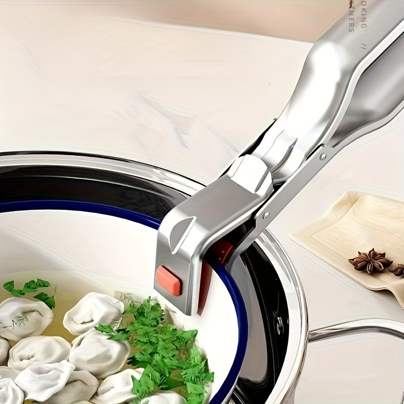 Stainless steel hot dish grabber — product illustration