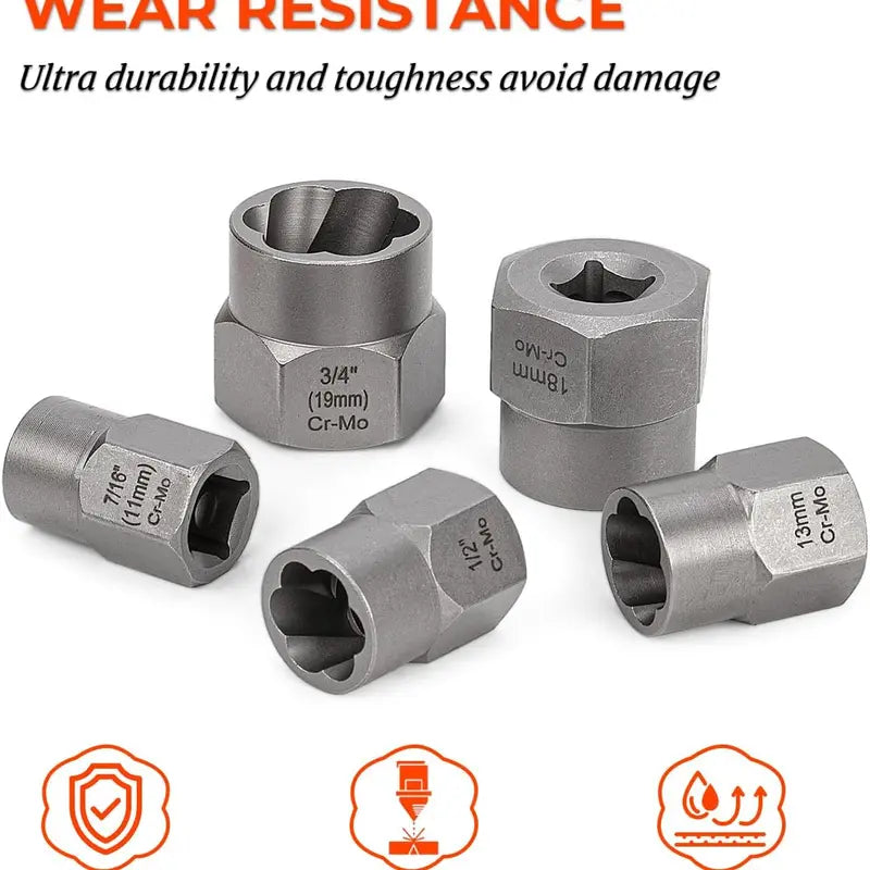 TOPME Bolt Extractor Kit – 14 Pieces – product view