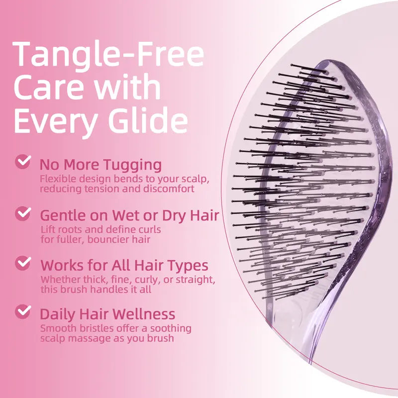 2026 Must-Have HighQuality VMAGICCARE Hairbrush - Hair Tool, Dual-Level Teeth for Effortless Detangling, Long-Lasting Scalp Comb for Wet & Dry Textured/Curly Hair original gallery 2