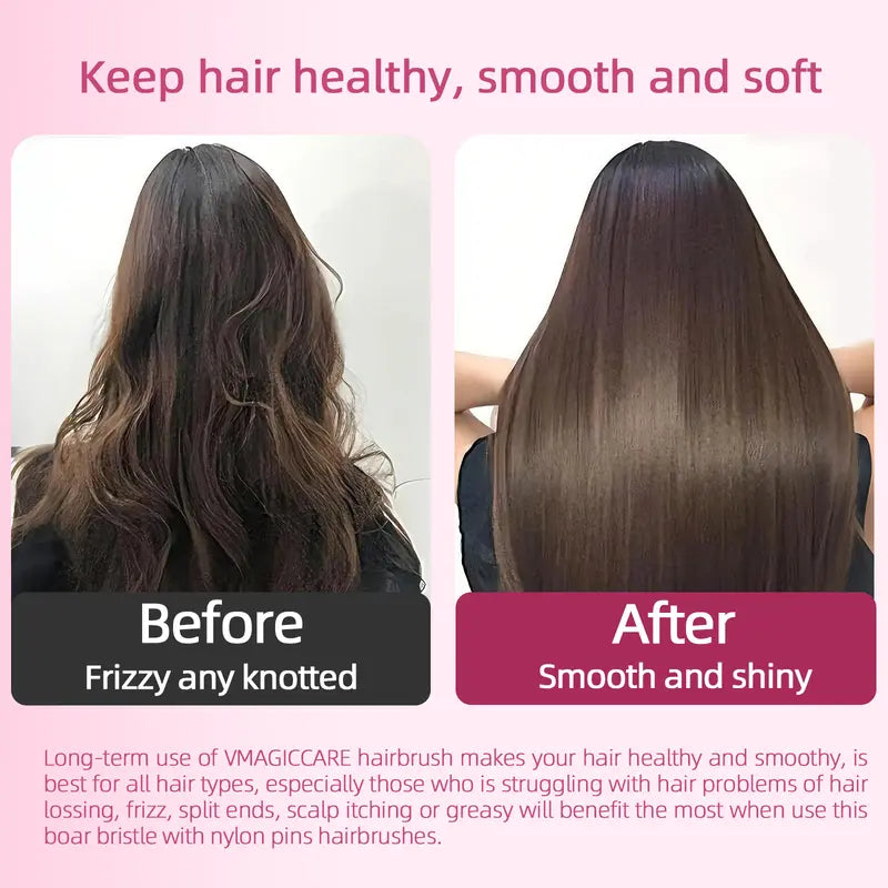 2026 Must-Have HighQuality VMAGICCARE Hairbrush - Hair Tool, Dual-Level Teeth for Effortless Detangling, Long-Lasting Scalp Comb for Wet & Dry Textured/Curly Hair original gallery 5
