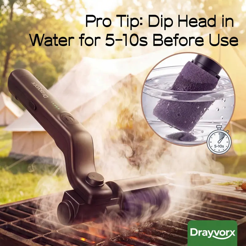 Cordless electric grill cleaning brush original photo 4