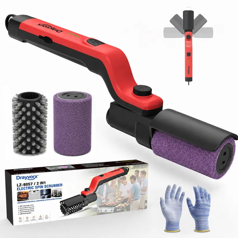 Cordless electric grill cleaning brush original photo 2
