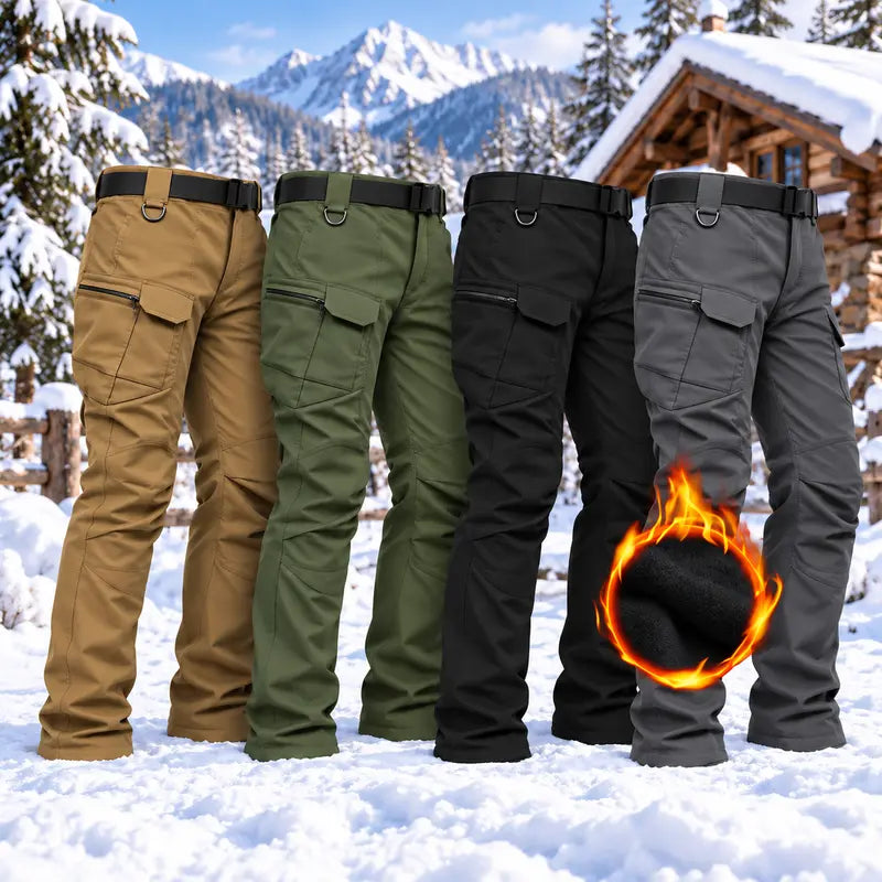 HOMUG Fleece-Lined Tactical Cargo Pants โ product view