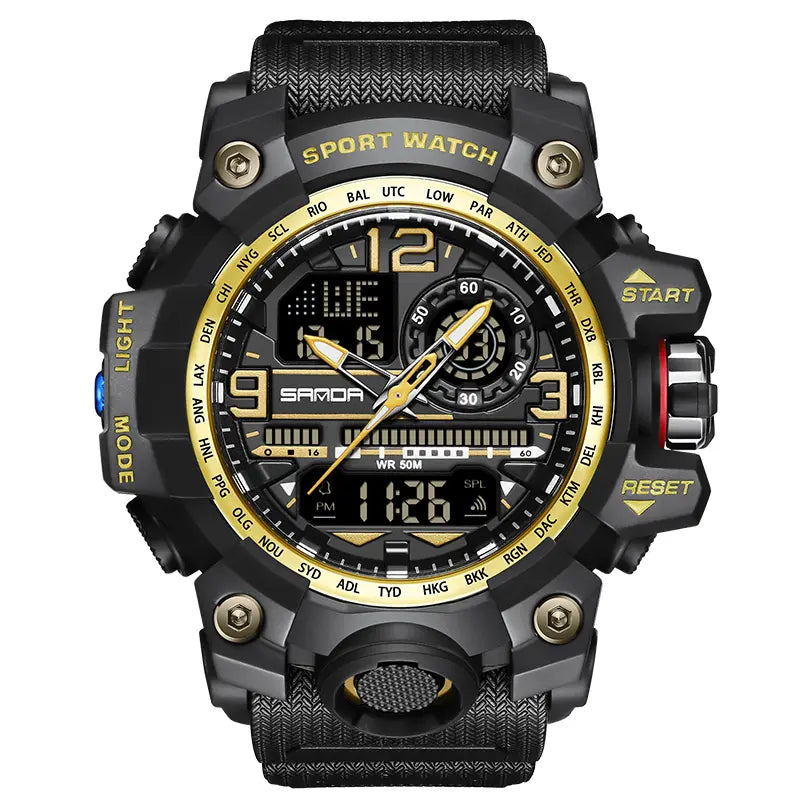 SANDA SD3133 Dual-Display Sports Watch original product photo