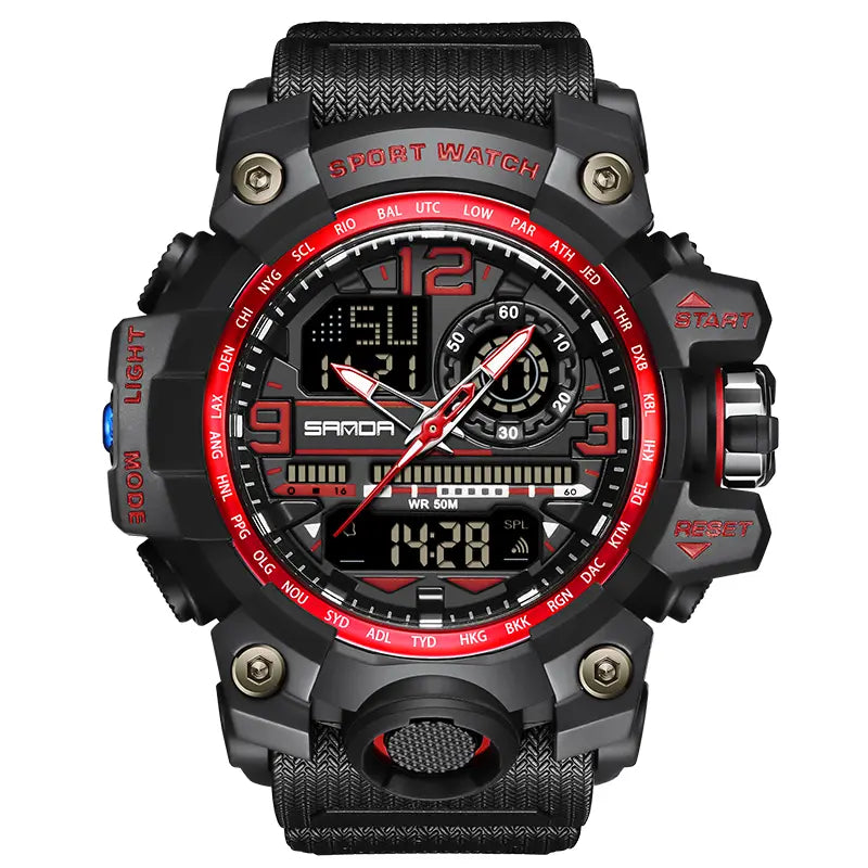 SANDA SD3133 Dual-Display Sports Watch original product photo