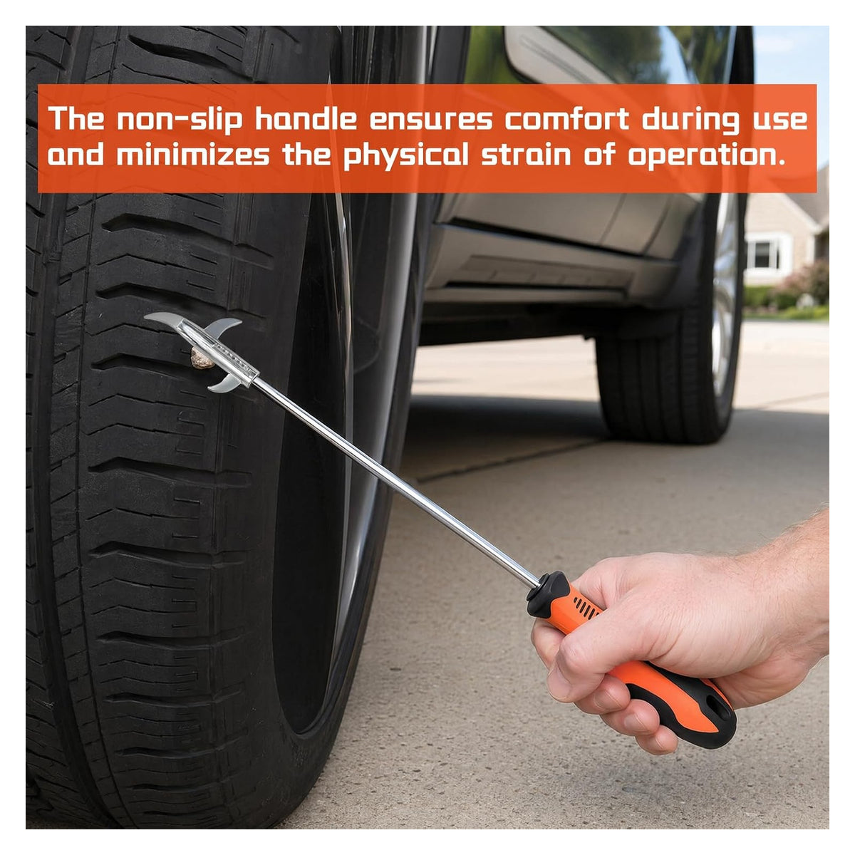 Automotive Tire Stone Cleaning Hook, Multifunctional Car Tyre Stone Remover Wheel Repair Tool, Portable Tire Tread Clean original product photo
